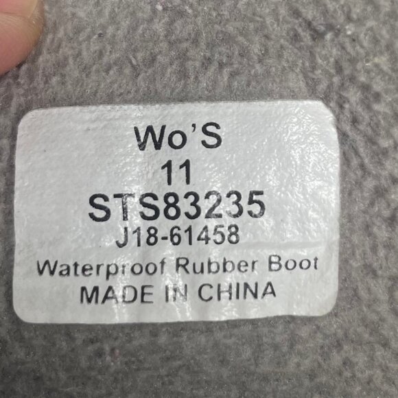 Sperry Womens Dark Grey Topsider Rubber Duck Wool Thinsulate Lace Up Boots Sz 11 - Picture 7 of 8